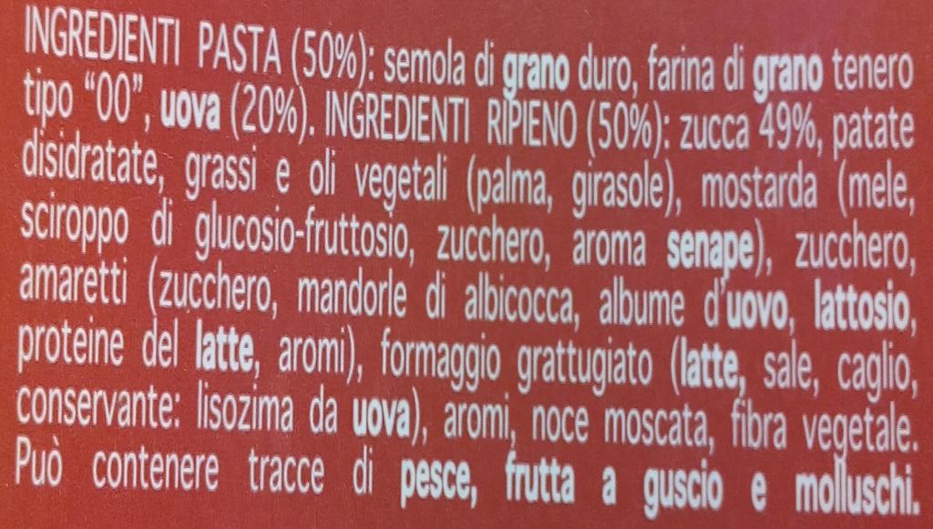 Più Voglia - Armando De Angelis S.R.L. Pasta Fresca all'Uovo Ripiena di Zucca