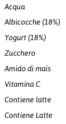 Mellin Albicocca e Yogurt Merenda Pastorizzata* 2 x 120 g