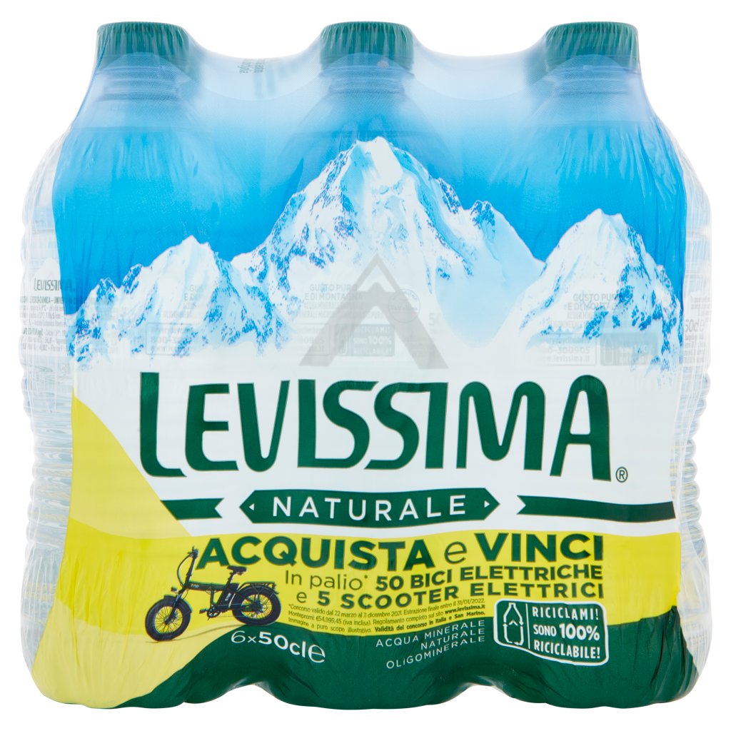 Levissima Acqua Minerale Naturale Oligominerale 50 Cl x 6
