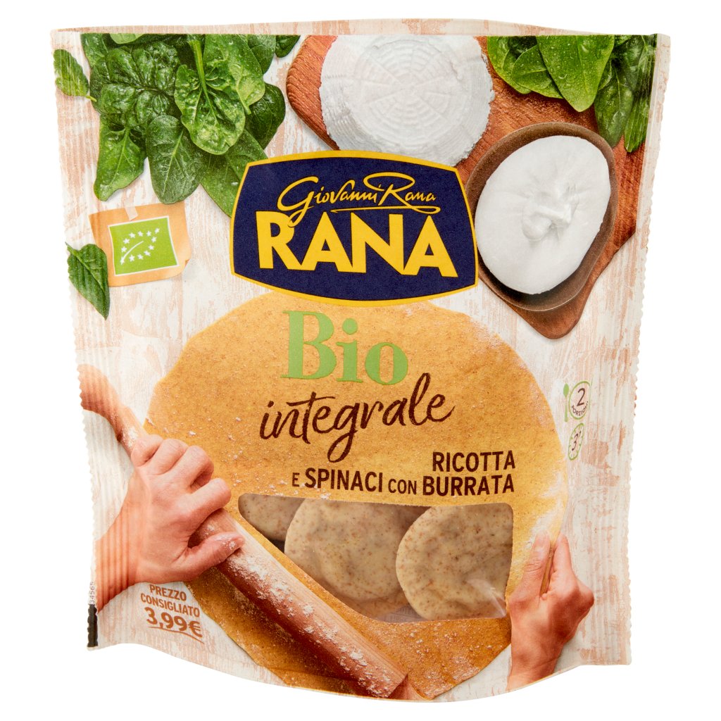 Giovanni Rana Bio Integrale Ricotta e Spinaci con Burrata