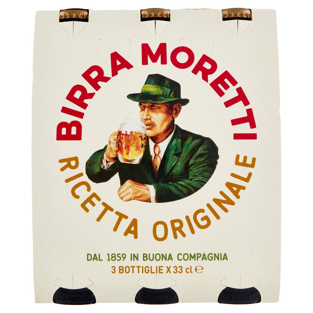 Birra Moretti Birra Cl.33x3 Moretti Baffo