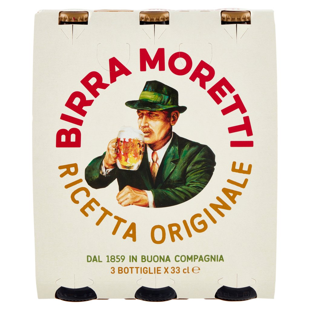 Birra Moretti Birra Cl.33x3 Moretti Baffo