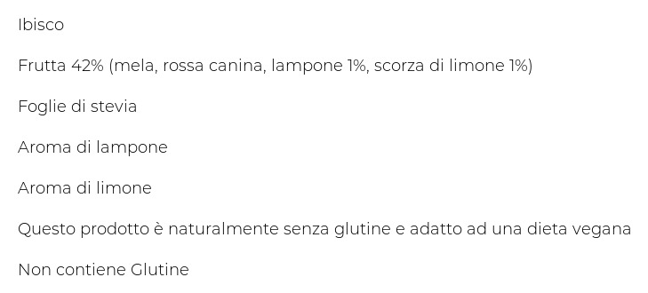 Pompadour Fredde Infusioni Lampone e Limone 18 x 2,5 g