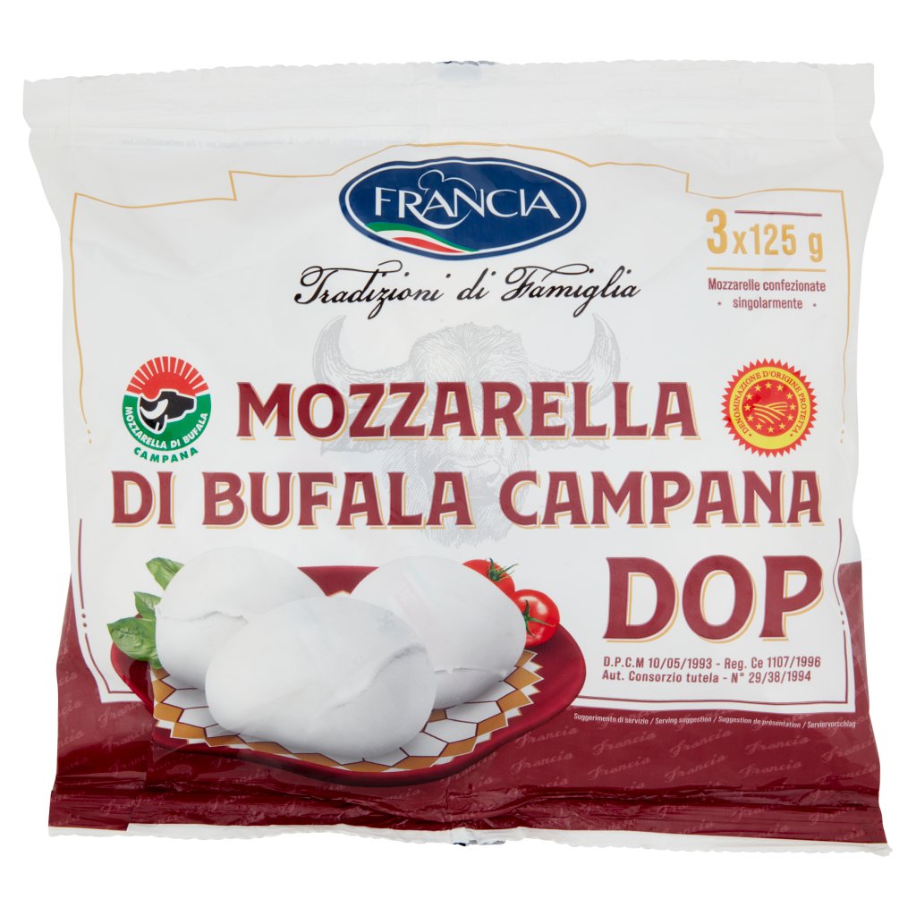 Francia Mozzarella di Bufala Campana Dop 3 x 125 g