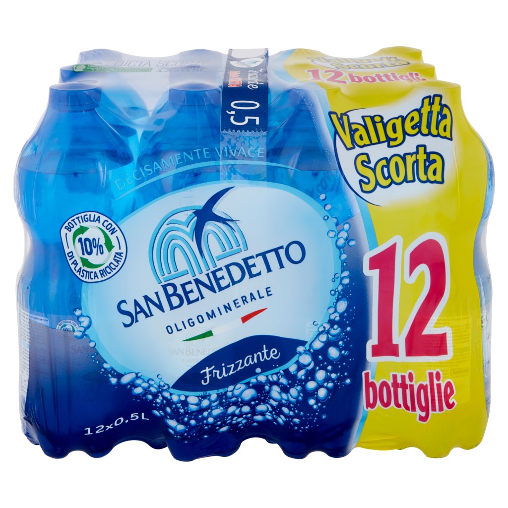 San Benedetto Acqua Minerale  Fonte Benedicta Frizzante 0,5lx12