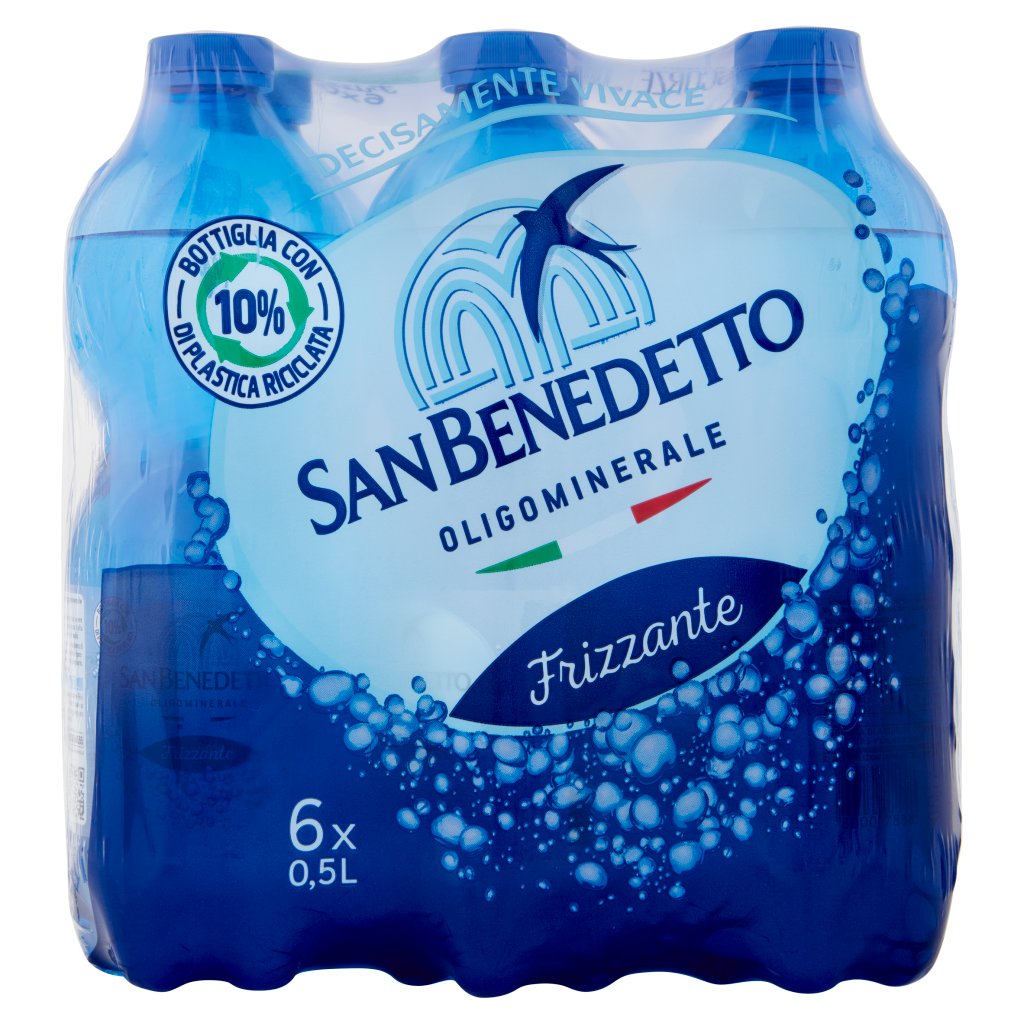 San Benedetto Acqua Minerale  Fonte Benedicta Frizzante 0,5lx6