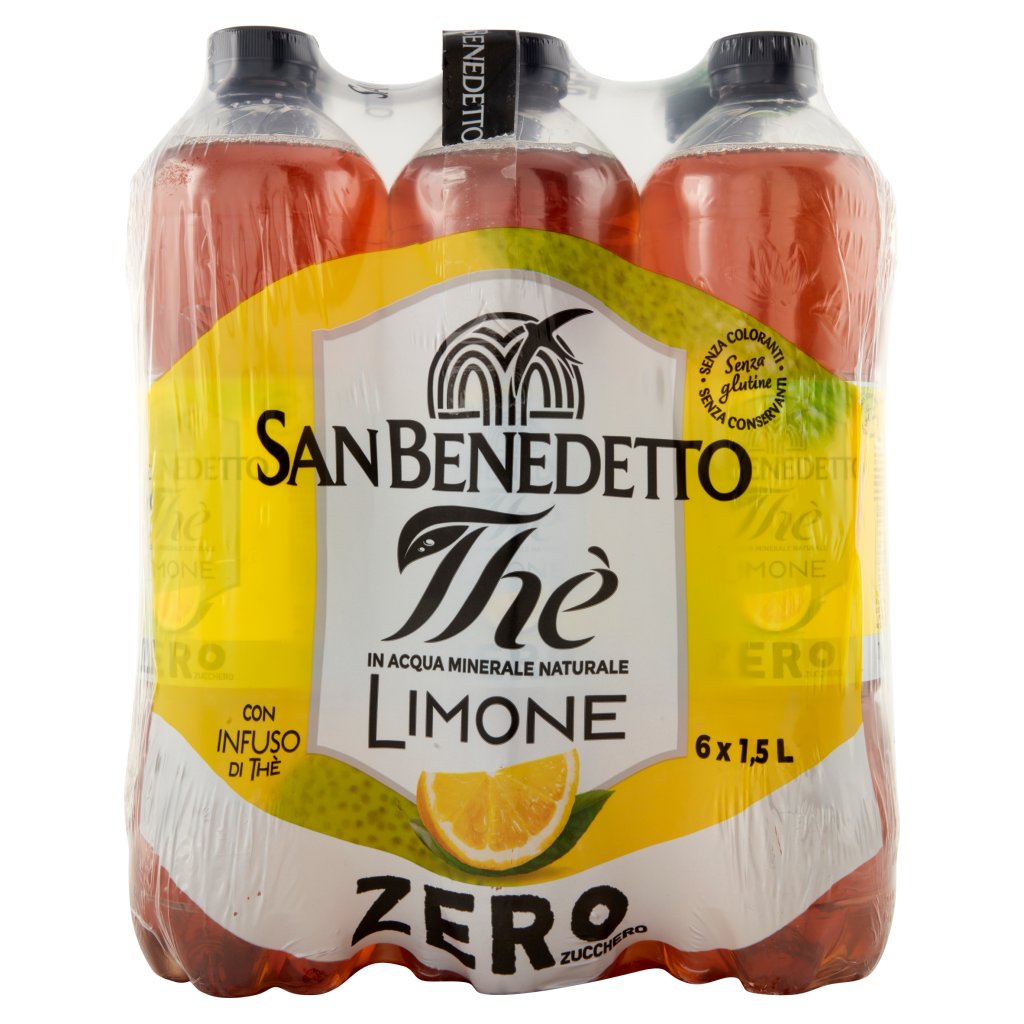 San Benedetto Thè Limone Zero 1,5 l Fardello x 6