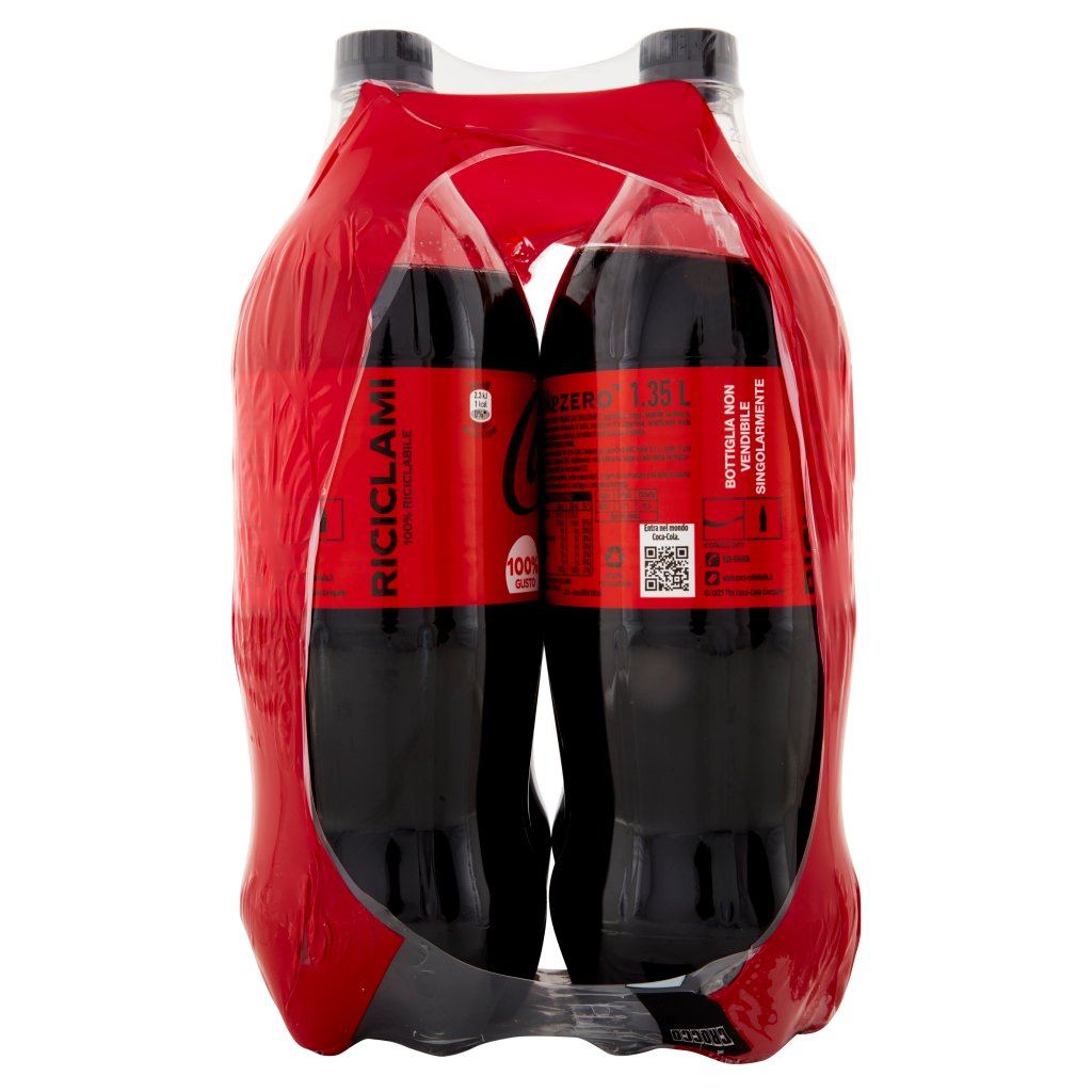 Coca Cola Zero Coca-cola Zero Zuccheri 1,35 Lt x 4 (Pet)