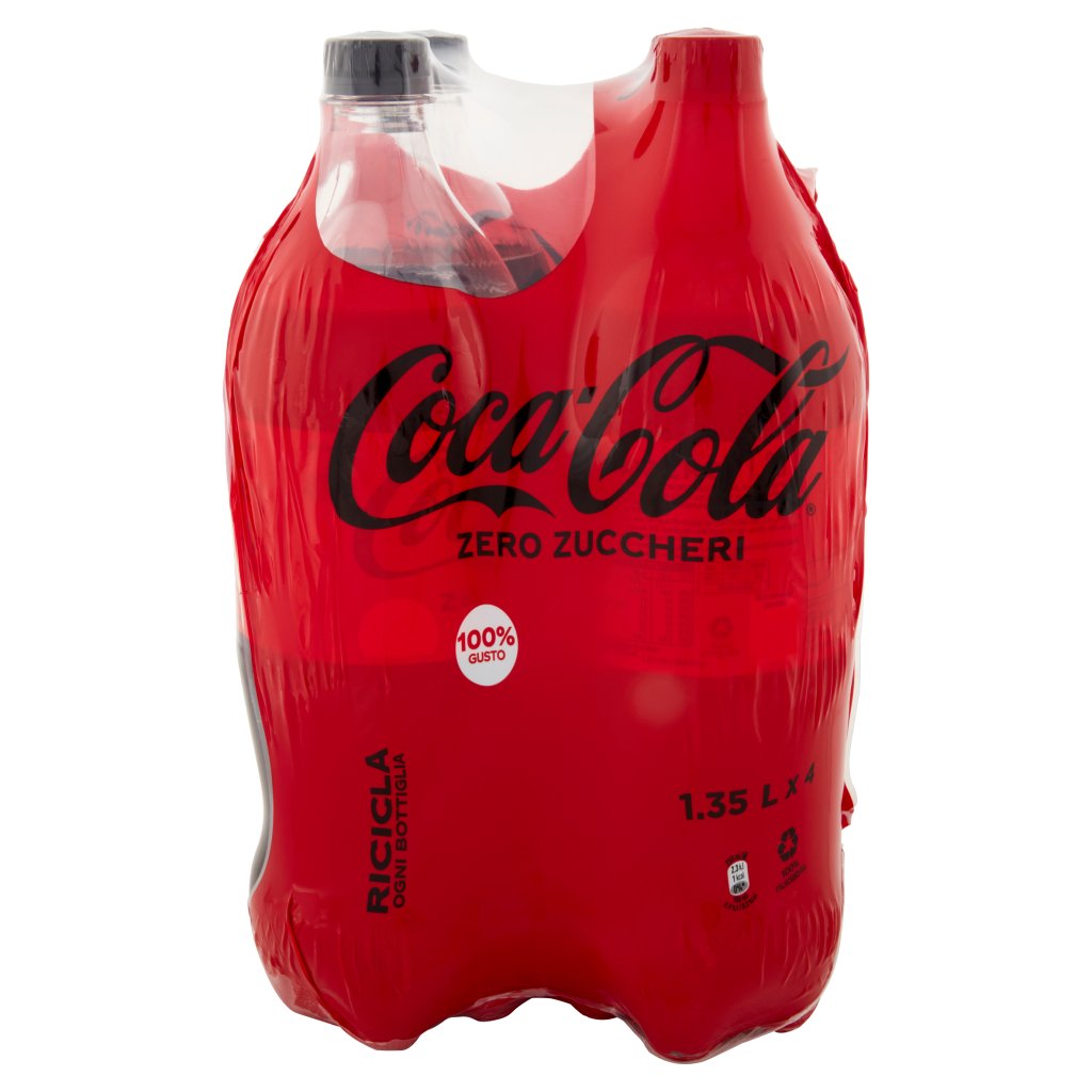 Coca Cola Zero Coca-cola Zero Zuccheri 1,35 Lt x 4 (Pet)