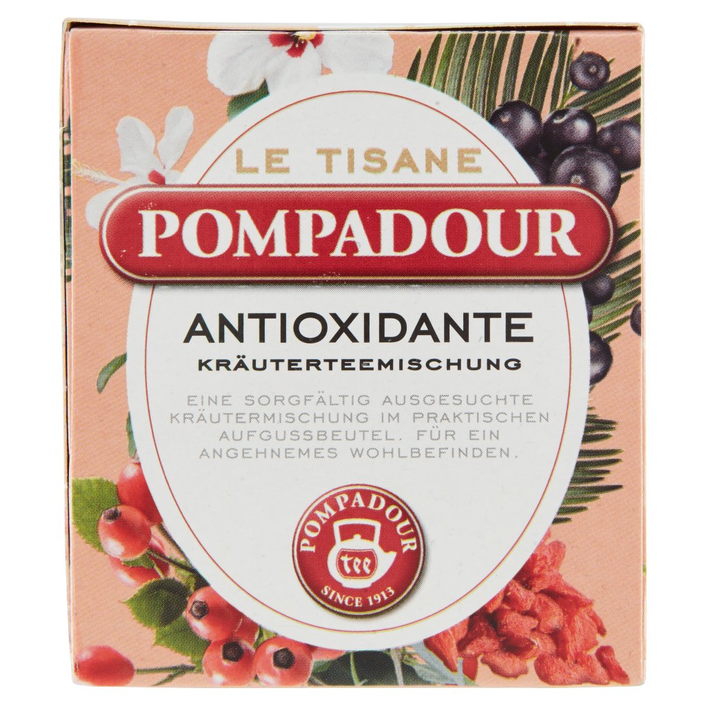 Pompadour Le Tisane Antiossidante con Goji e Açaí 15 Bustine