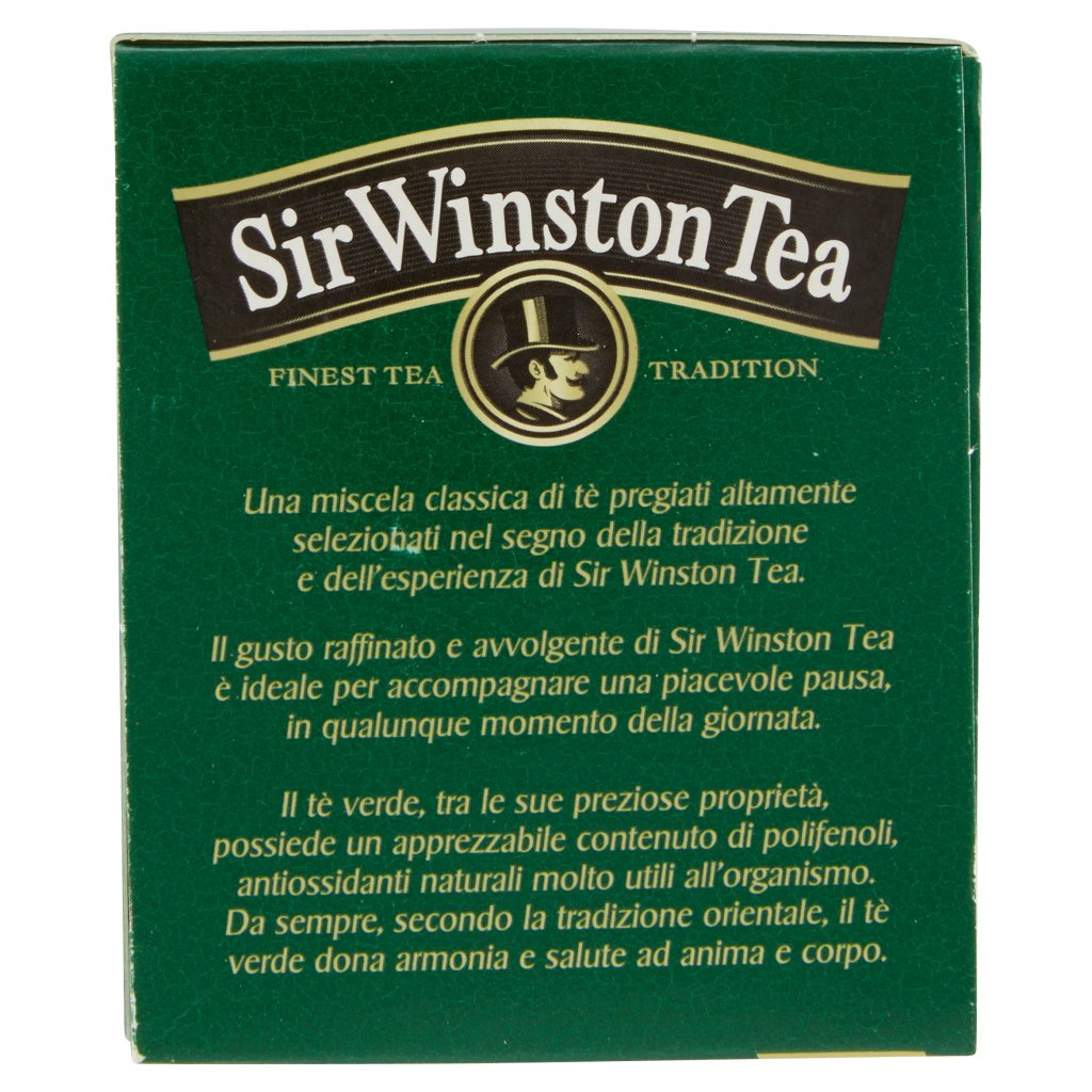 Sir Winston Tea Tè Verde con Matcha 20 x 1,85 g