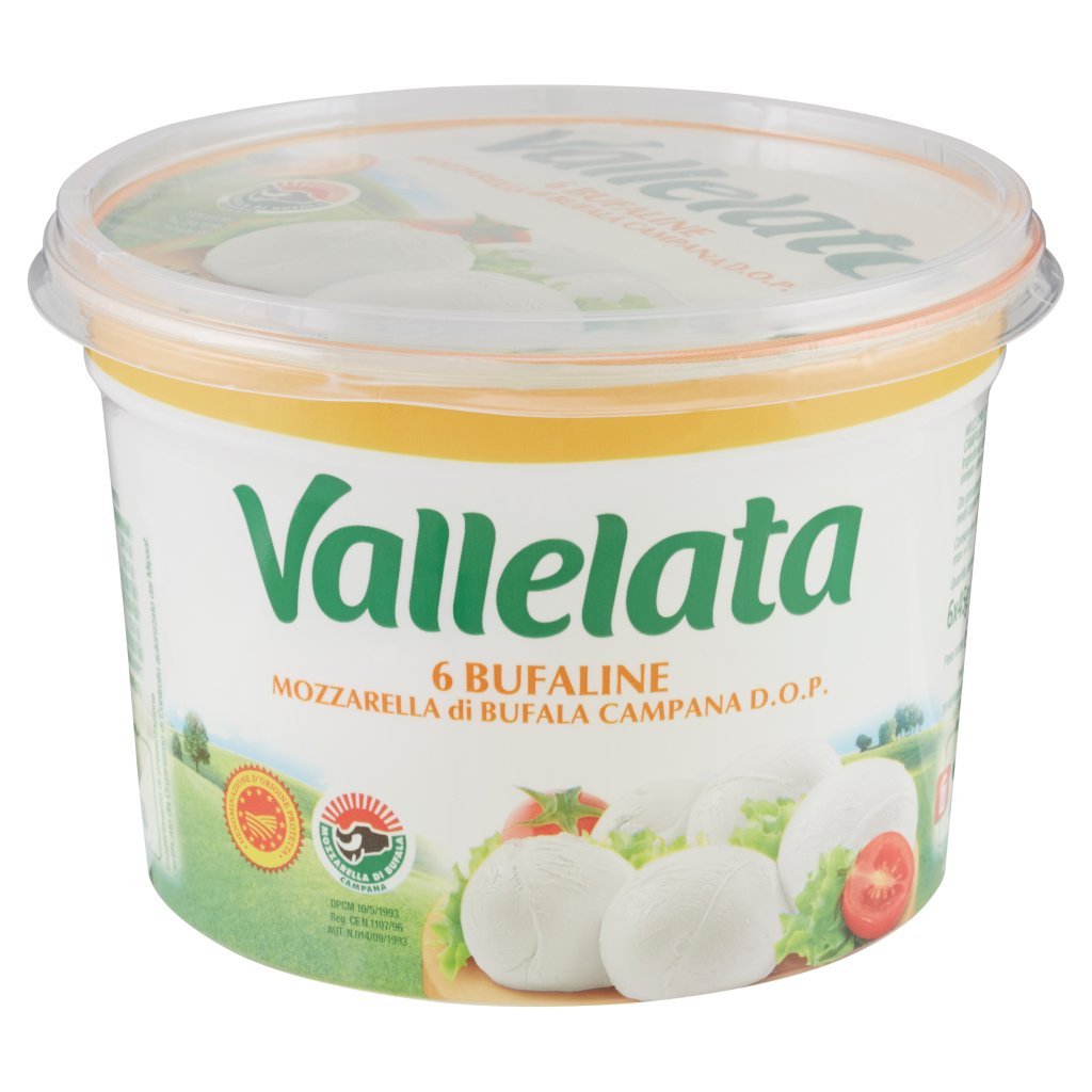 Vallelata 6 Bufaline Mozzarella di Bufala Campana D.O.P. 6 x 45 g