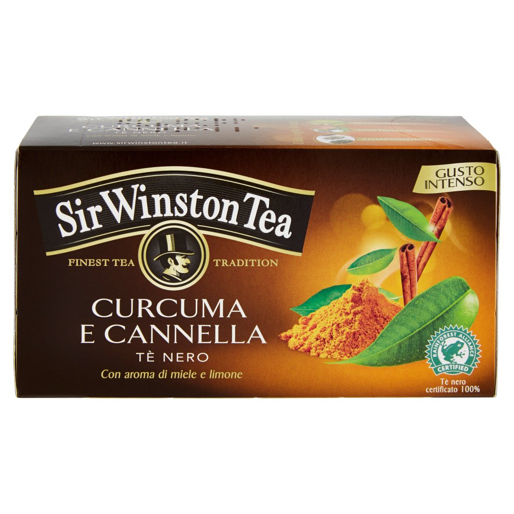 Sir Winston Tea Curcuma e Cannella Tè Nero 20 x 1,85 g