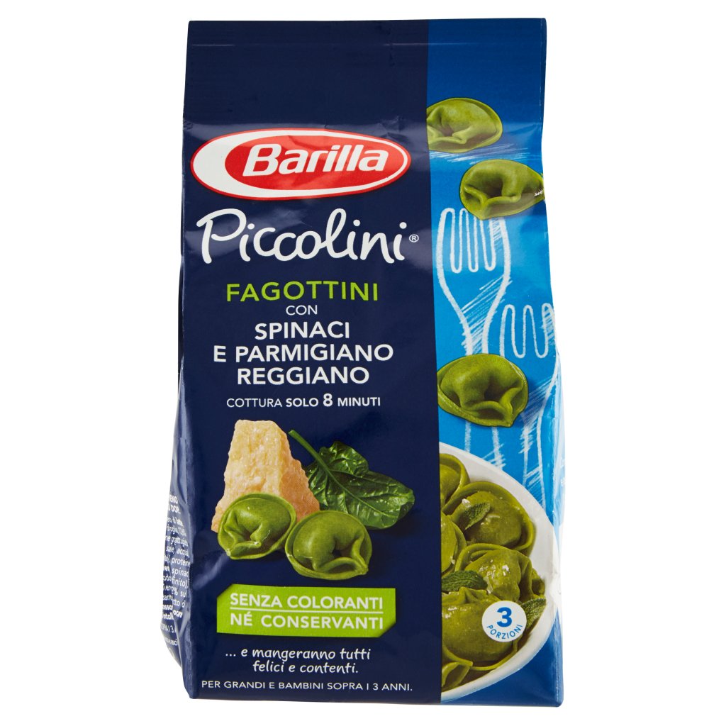 Piccolini Fagottini con Spinaci e Parmigiano Reggiano