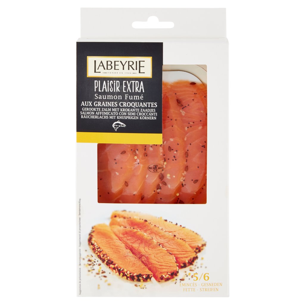 Labeyrie Plaisir Extra Salmone Affumicato con Semi Croccanti