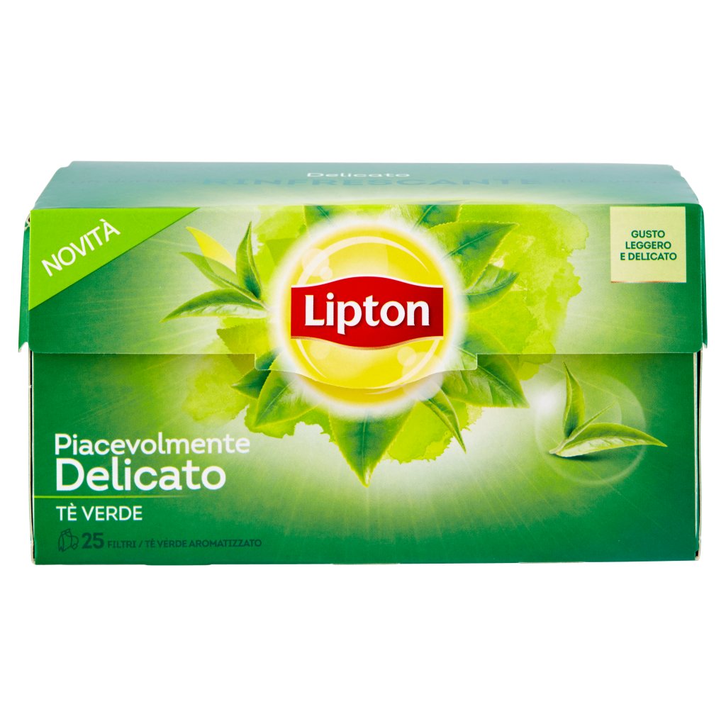 Lipton Piacevolmente Delicato Tè Verde 25 Filtri 32,5 g