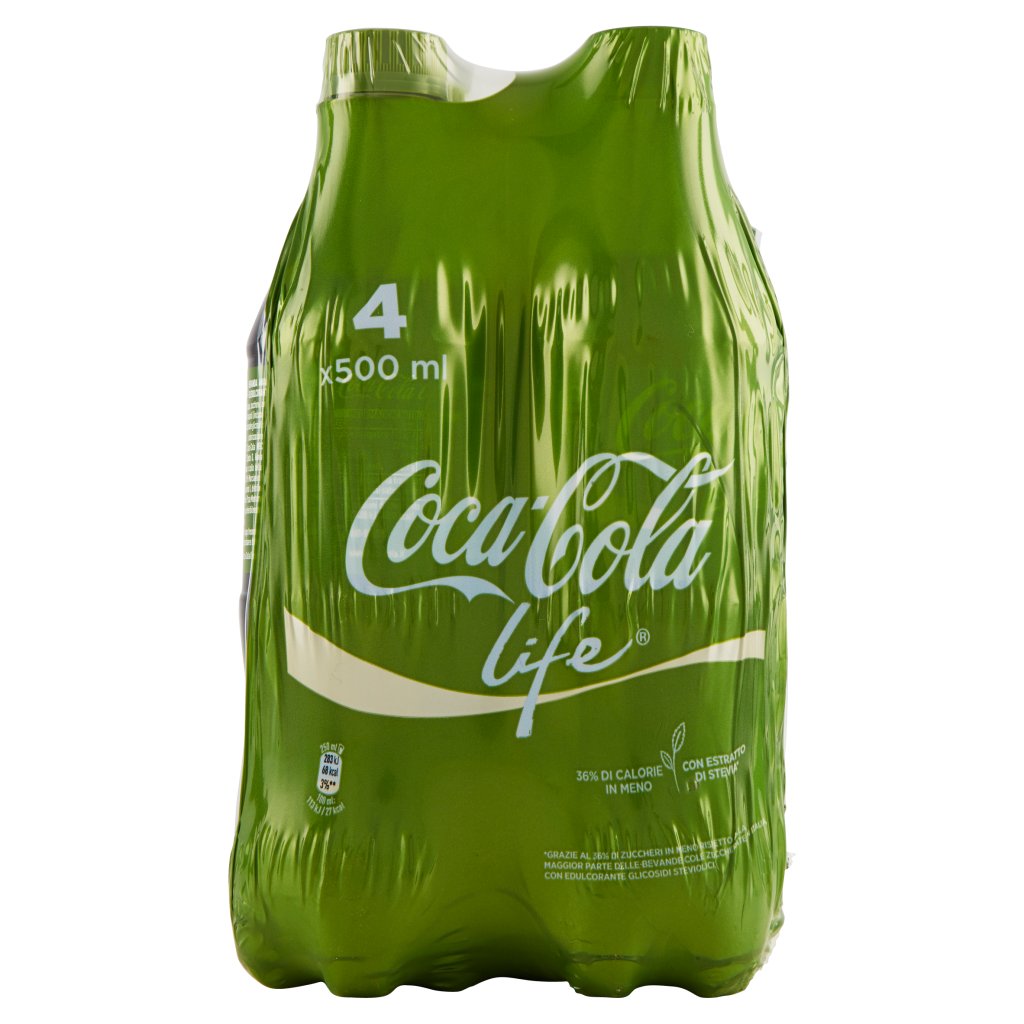 Coca Cola Life Bottiglia di Plastica