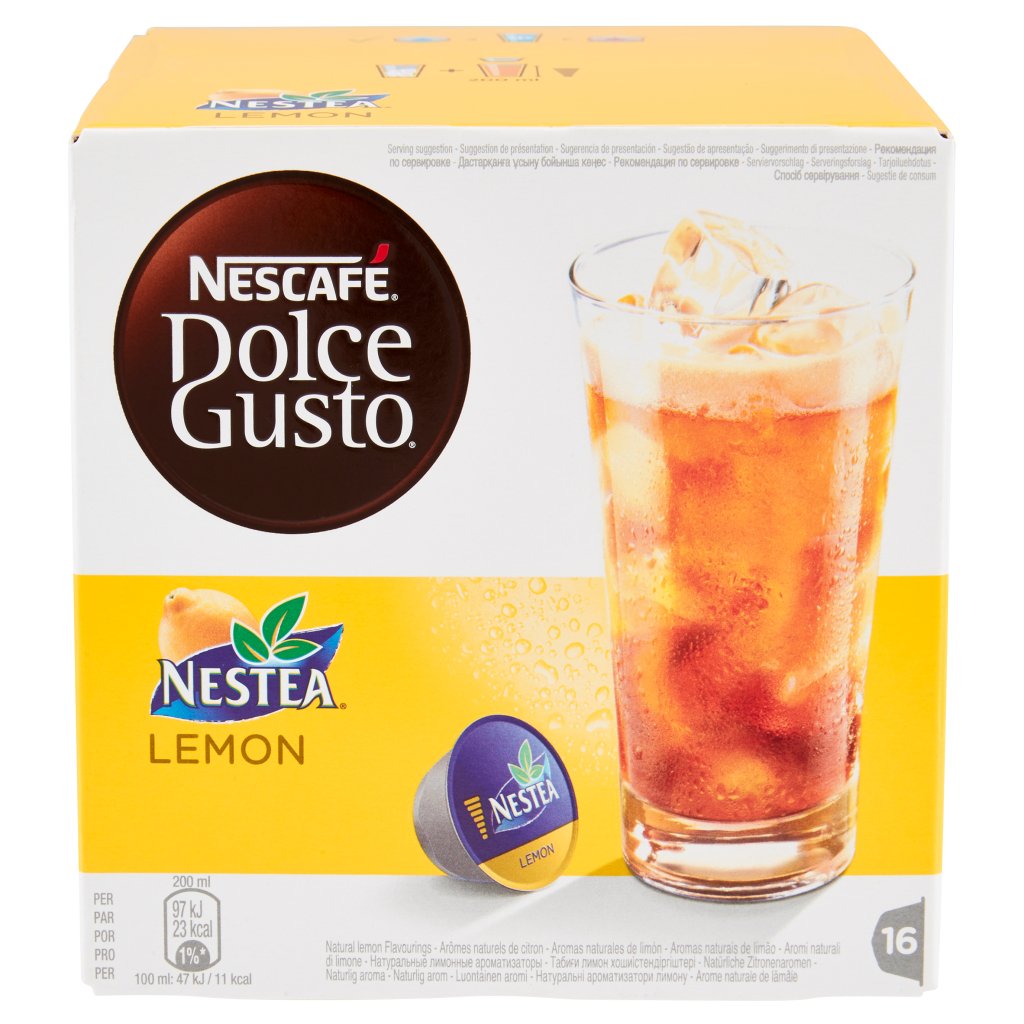 NESCAFÉ DOLCE GUSTO NESTEA AL LIMONE Tè aromatizzato al limone 16 capsule  (16 tazze)