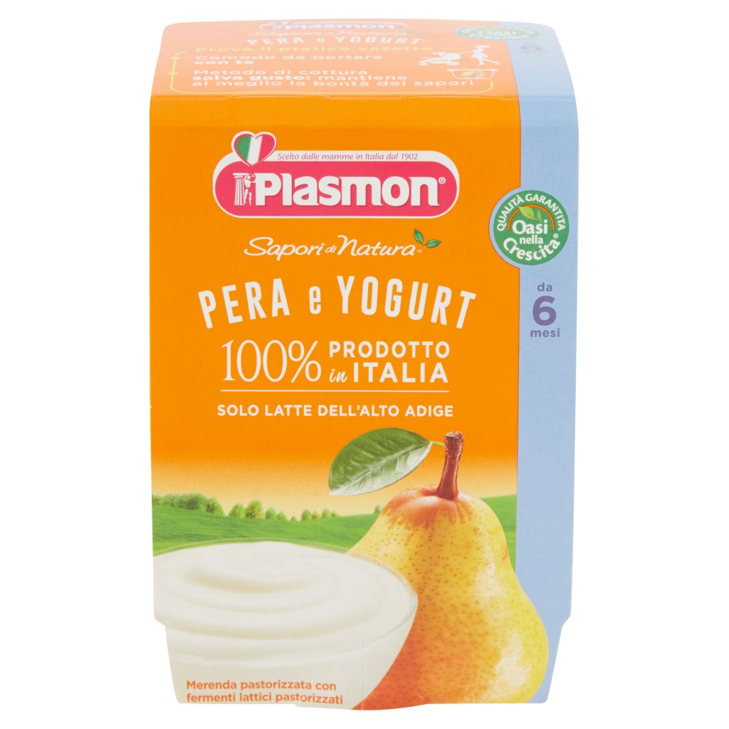 Plasmon Sapori di Natura Pera e Yogurt 2 x 120 g