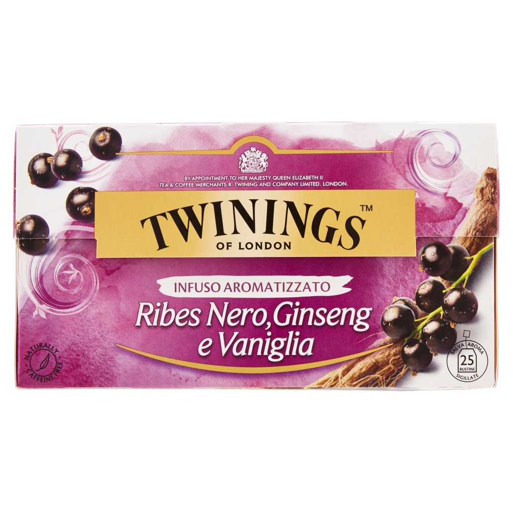 Twinings Infuso Aromatizzato Riber Nero, Ginseng e Vaniglia