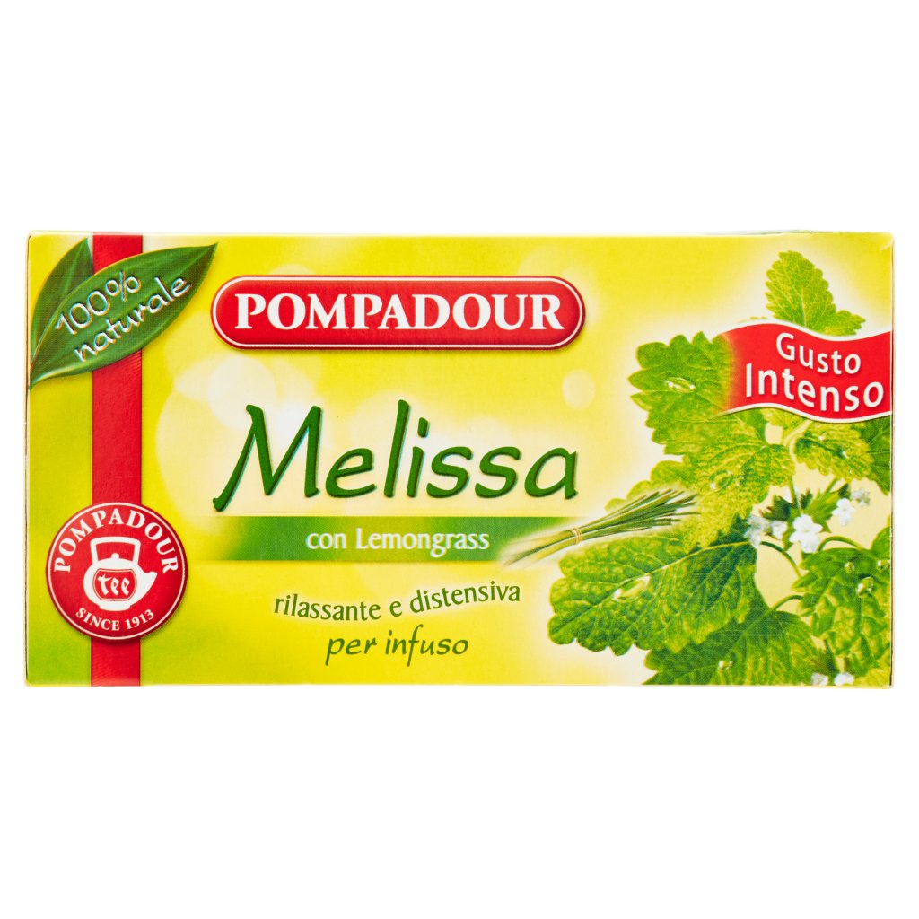 Pompadour Melissa con Lemongrass per Infuso 20 Bustine