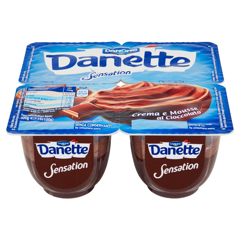 Danette Sensation Crema e Mousse al Cioccolato
