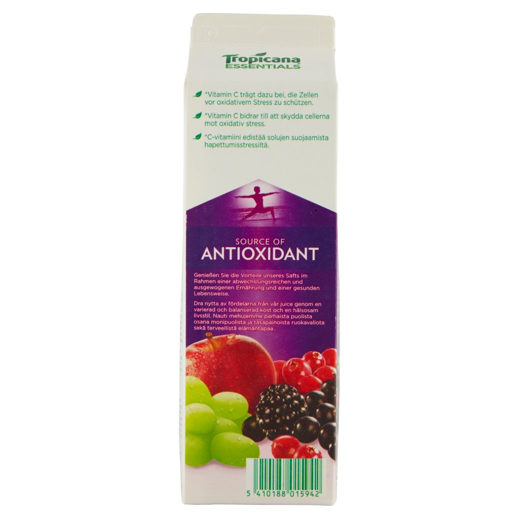 Tropicana Essentials Antioxidant* Grape Blackcurrant Cranberry 