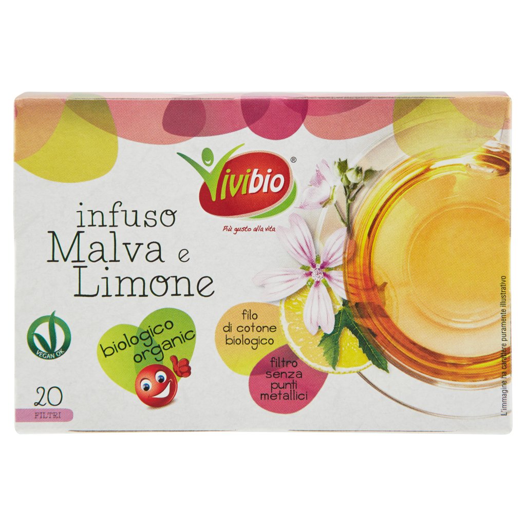 Vivibio Infuso Malva e Limone 20 Filtri