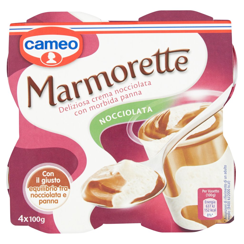 cameo Marmorette Nocciolata 4x100 g