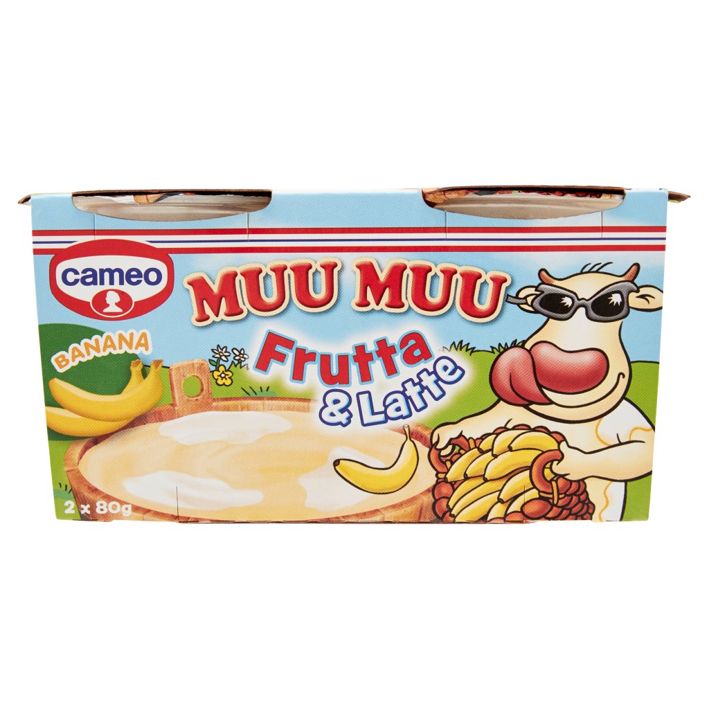 cameo Muu Muu Frutta & Latte Banana 2 x 80 g