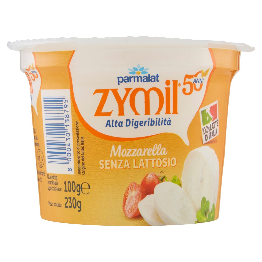 Zymil Alta Digeribilità Mozzarella senza Lattosio 100 g