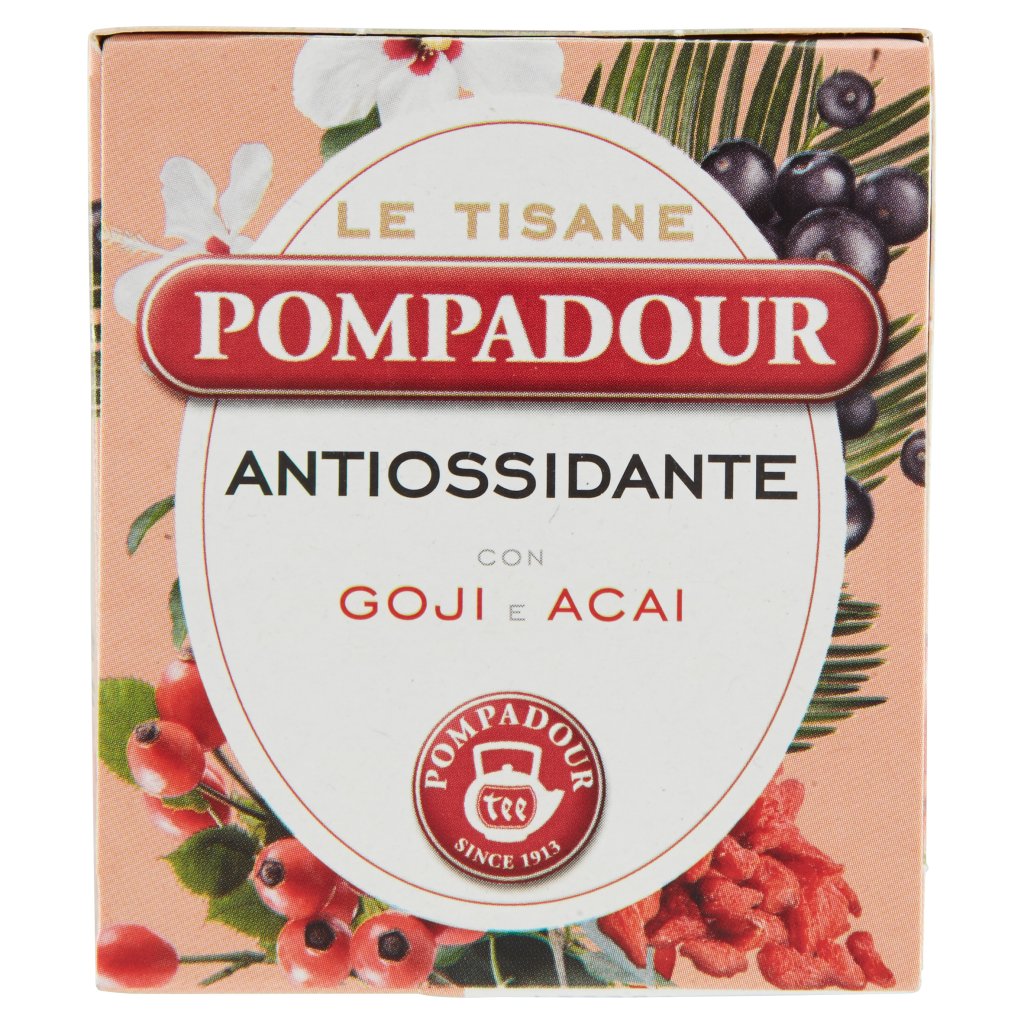 Pompadour Le Tisane Antiossidante con Goji e Açaí 15 Bustine