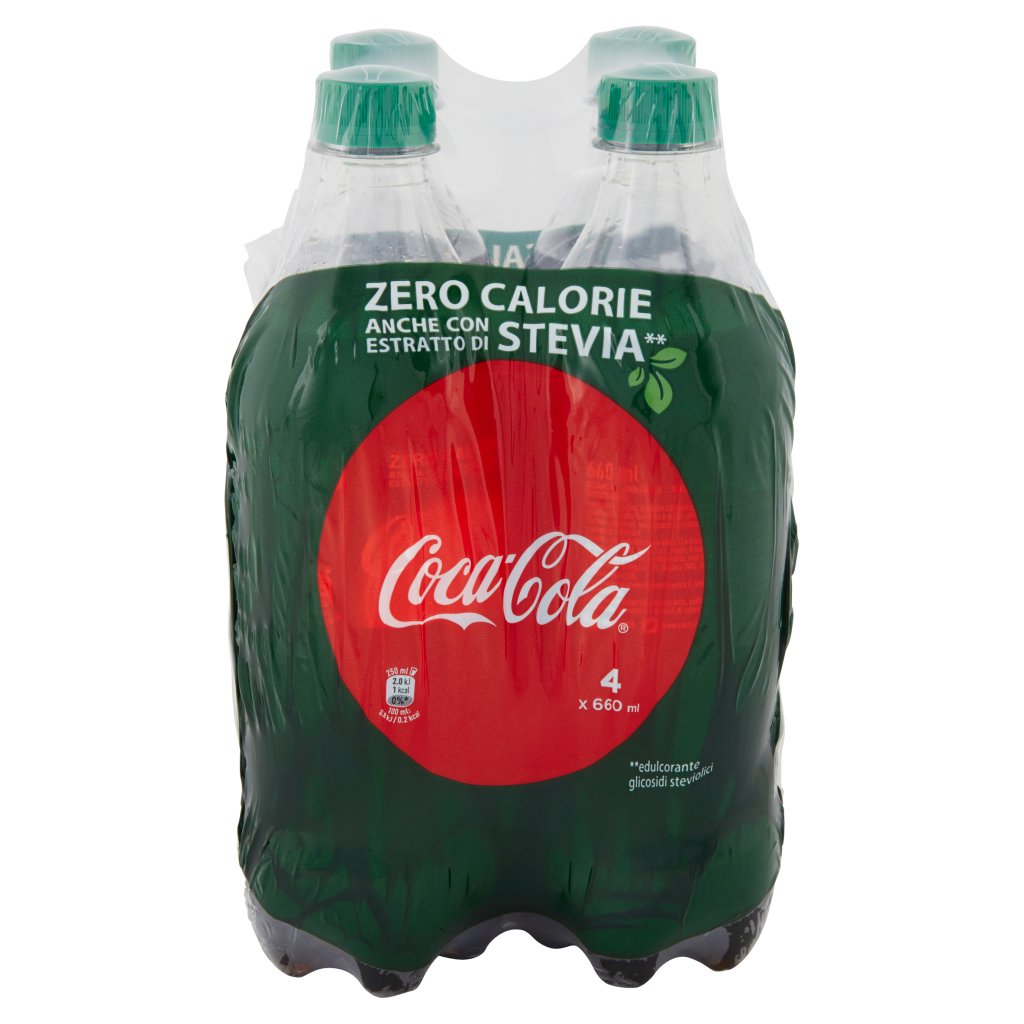 Coca Cola con Estratto di Stevia Zero Calorie