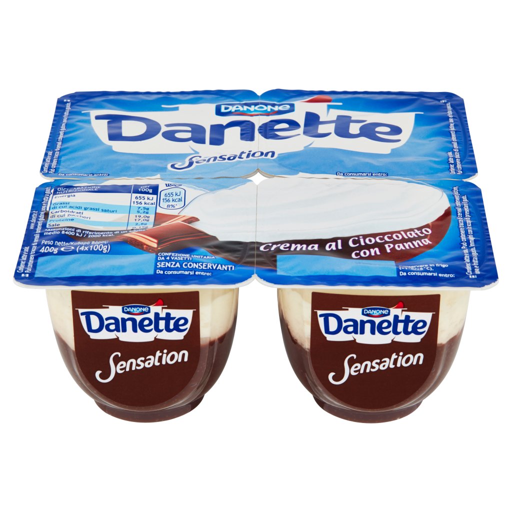 Danette Sensation Crema al Cioccolato con Panna