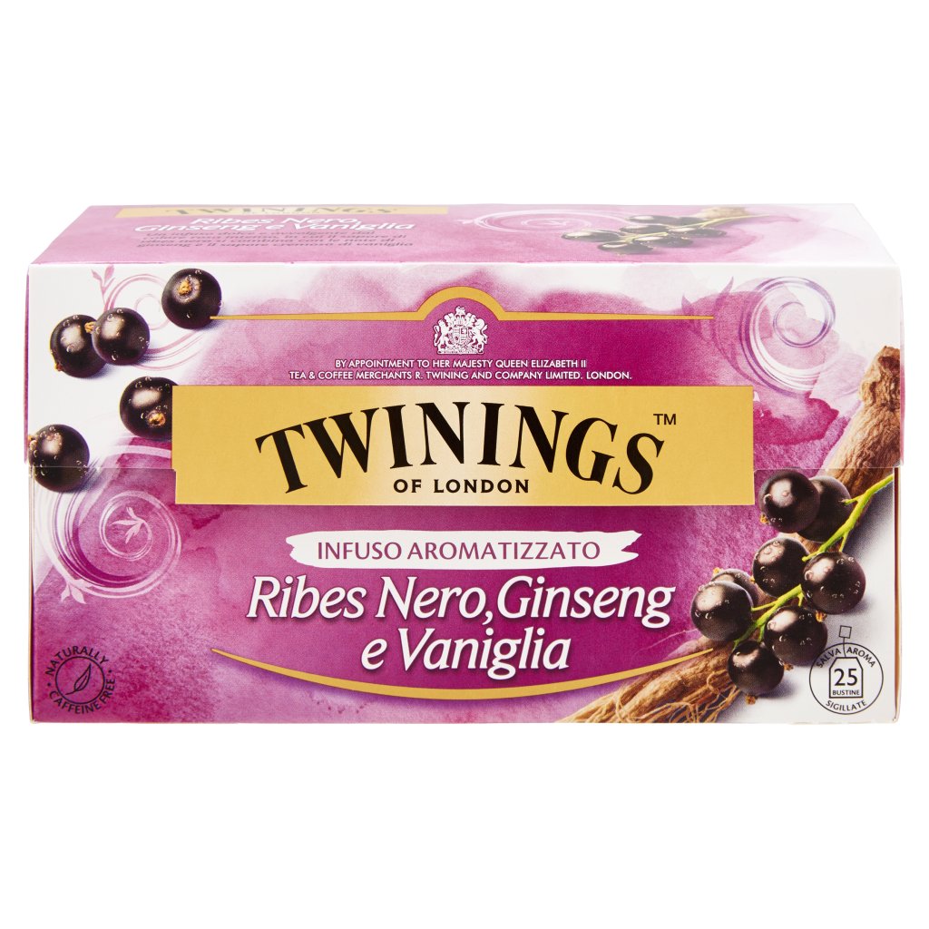 Twinings Infuso Aromatizzato Riber Nero, Ginseng e Vaniglia