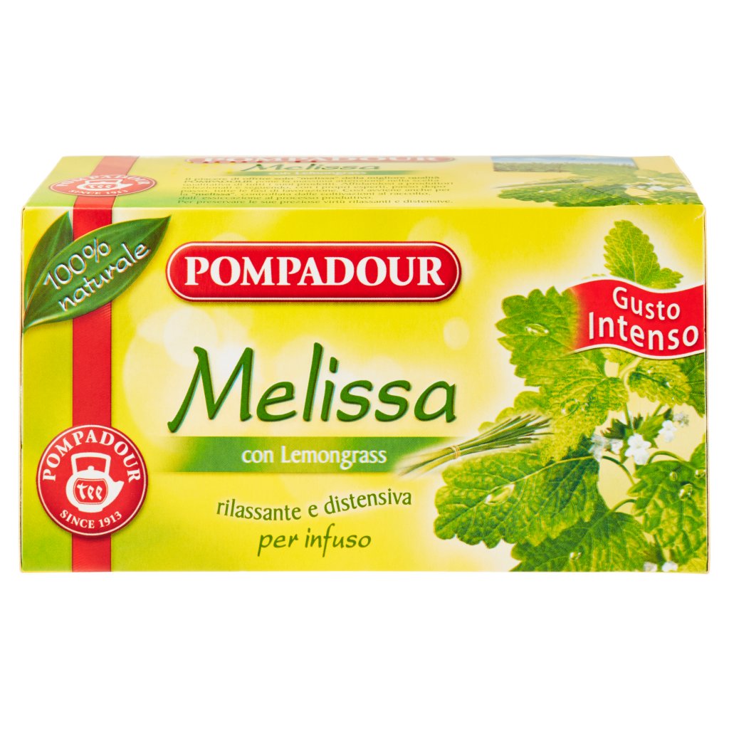 Pompadour Melissa con Lemongrass per Infuso 20 Bustine