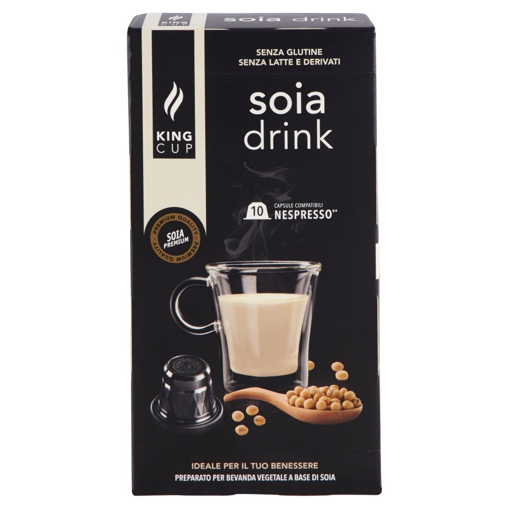 King Cup Soia Drink Capsule Compatibili Nespresso*