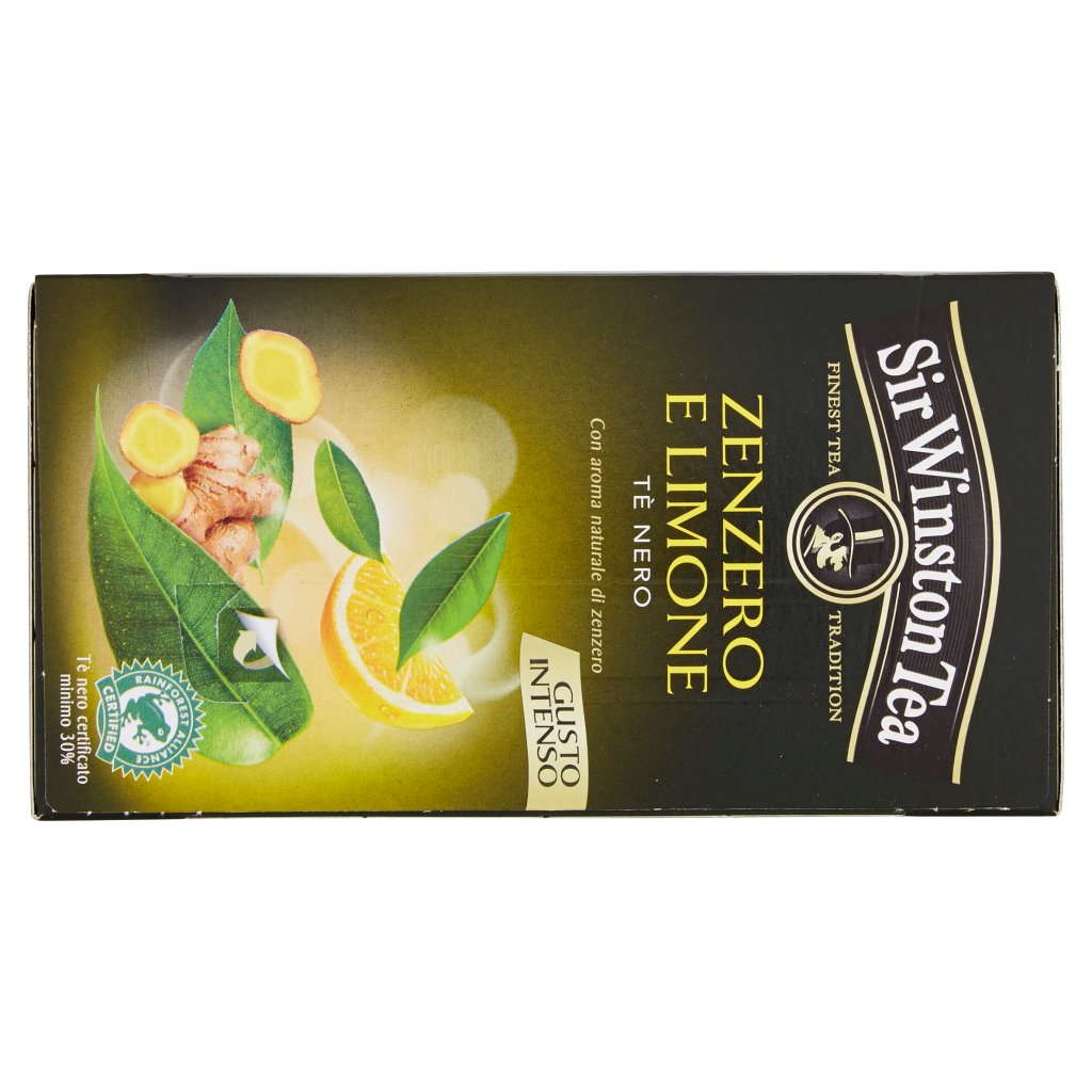 Sir Winston Tea Zenzero e Limone Tè Nero 20 x 1,85 g