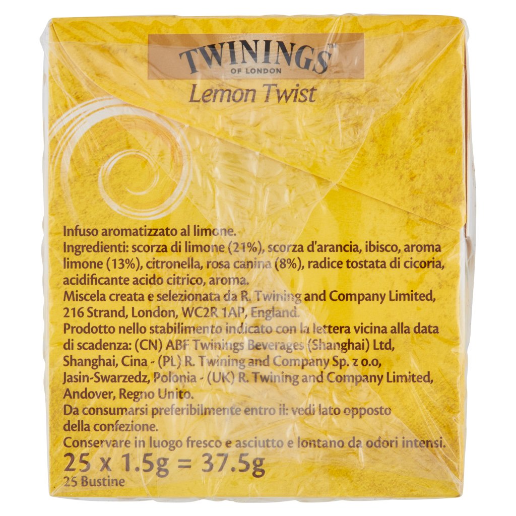 Twinings Infuso Aromatizzato Lemon Twist 37,5 g