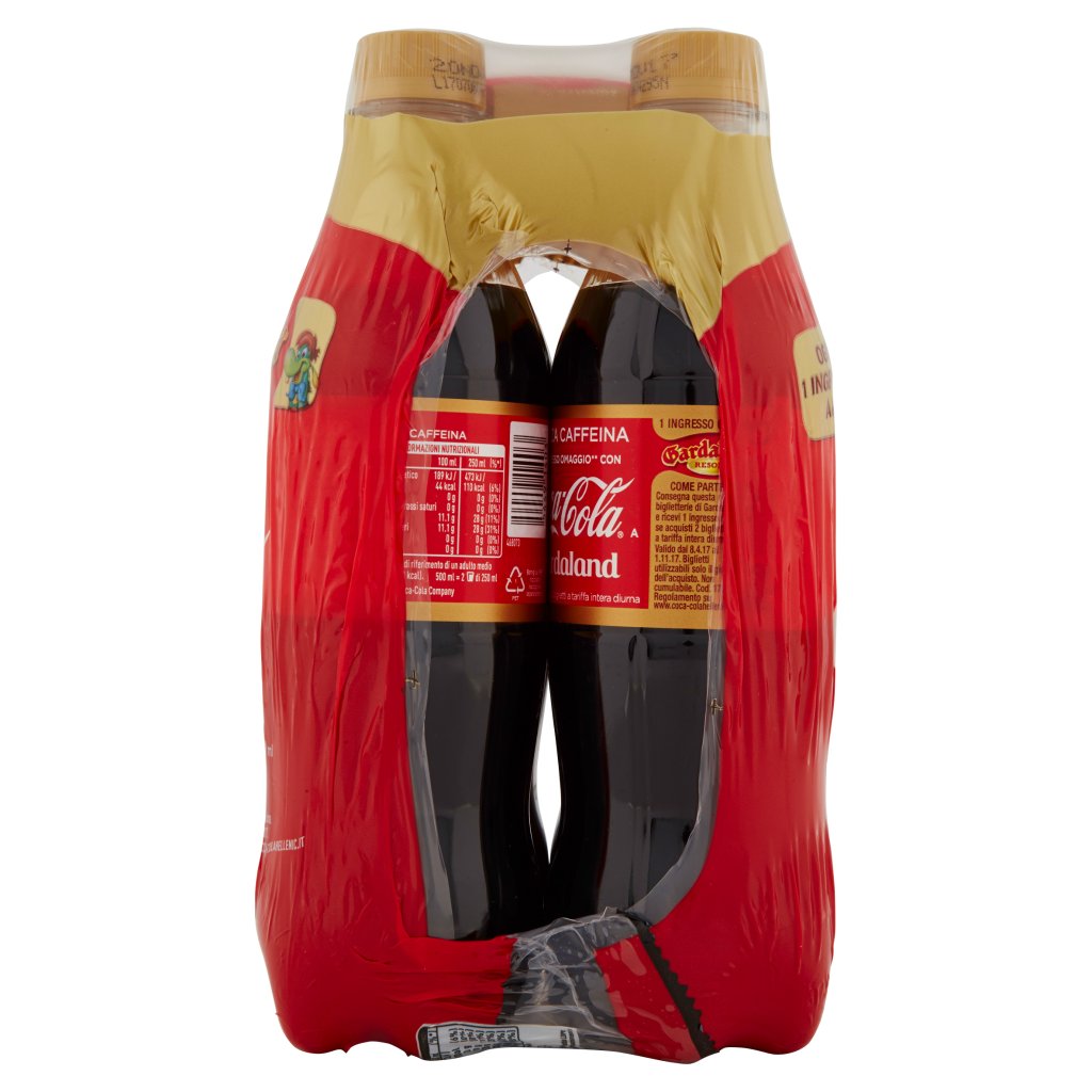Coca Cola senza Caffeina Bottiglia di Plastica