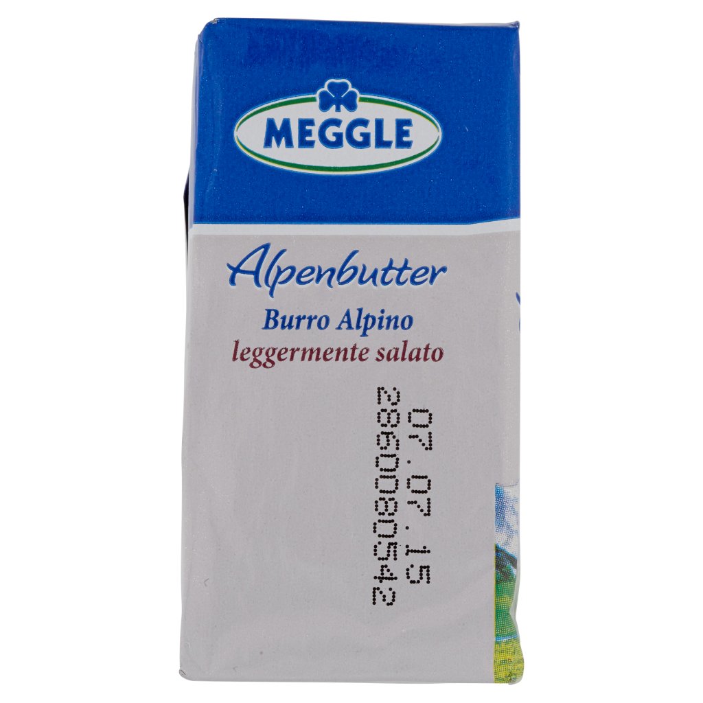Meggle Alpenbutter Burro Alpino Leggermente Salato