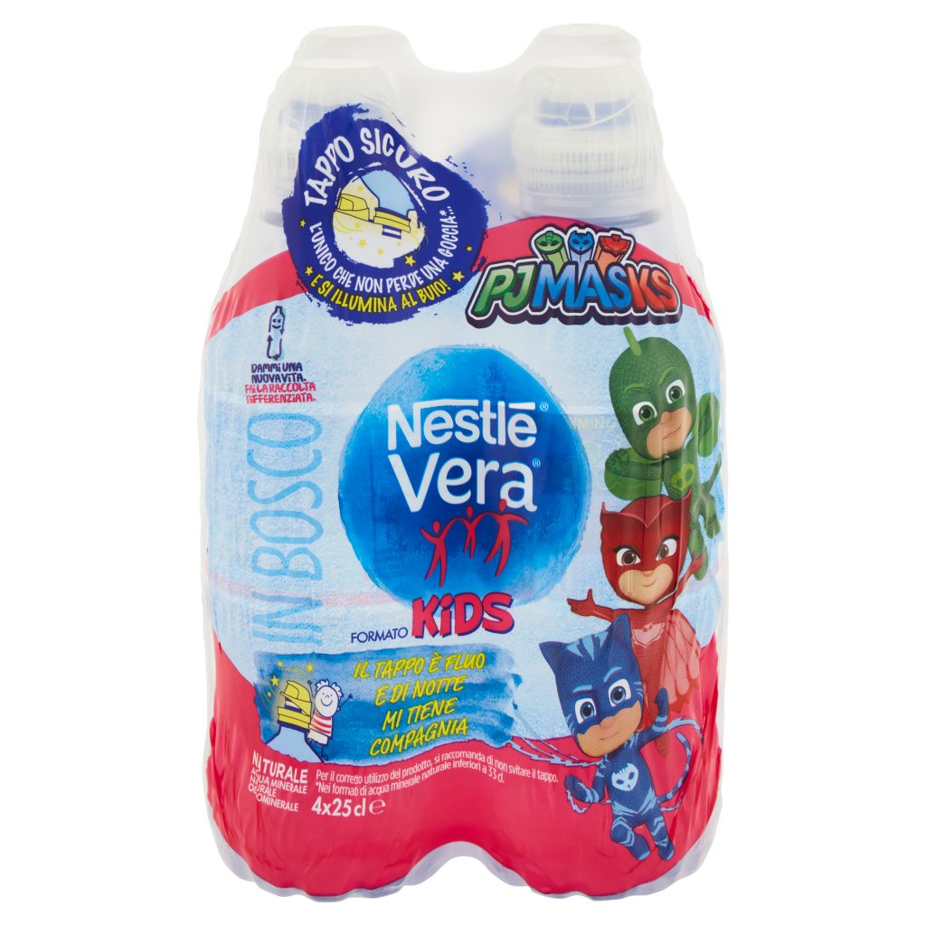 Nestlé Vera Kids, Acqua Minerale Naturae Oligominerale 25clx4