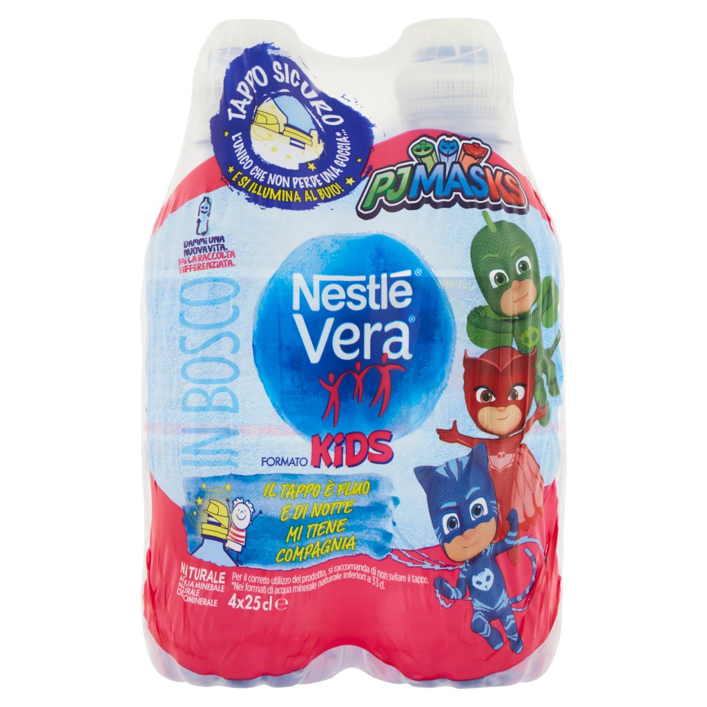 Nestlé Vera Kids, Acqua Minerale Naturae Oligominerale 25clx4