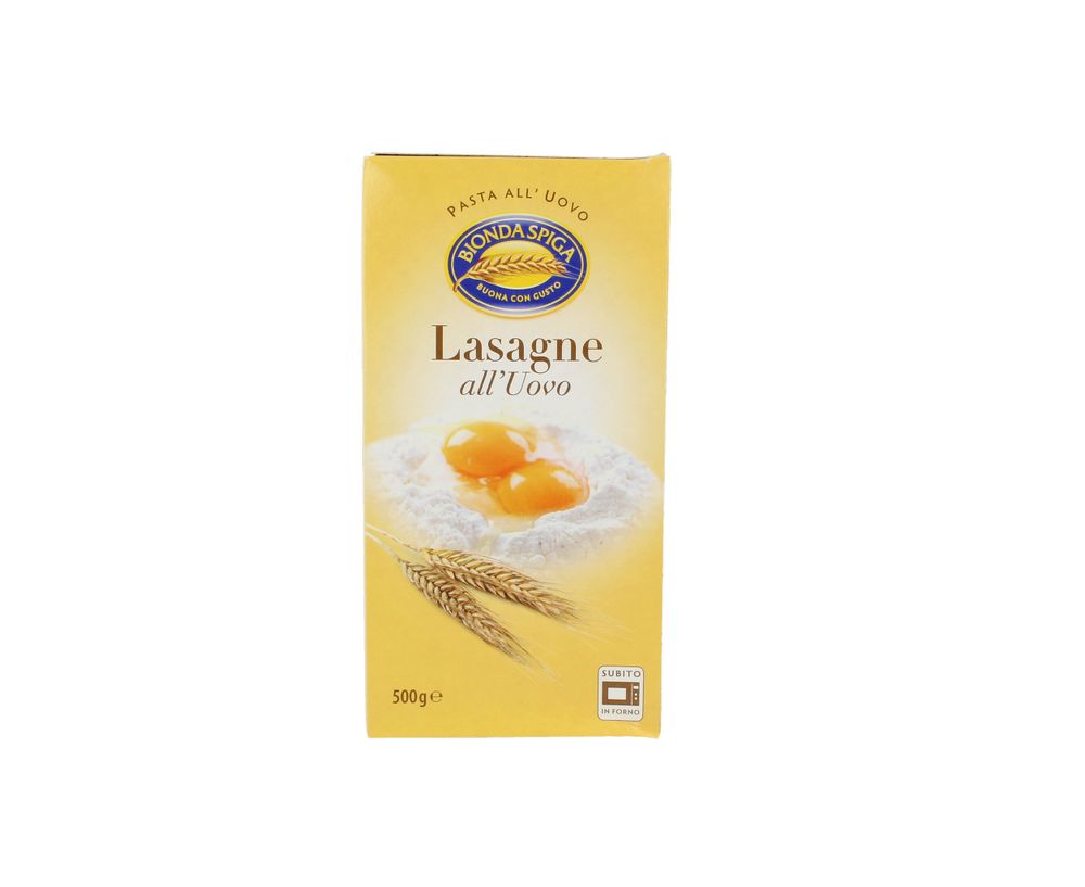 Pasta Secca  Uovo Lasagne Bionda Spiga 500 g