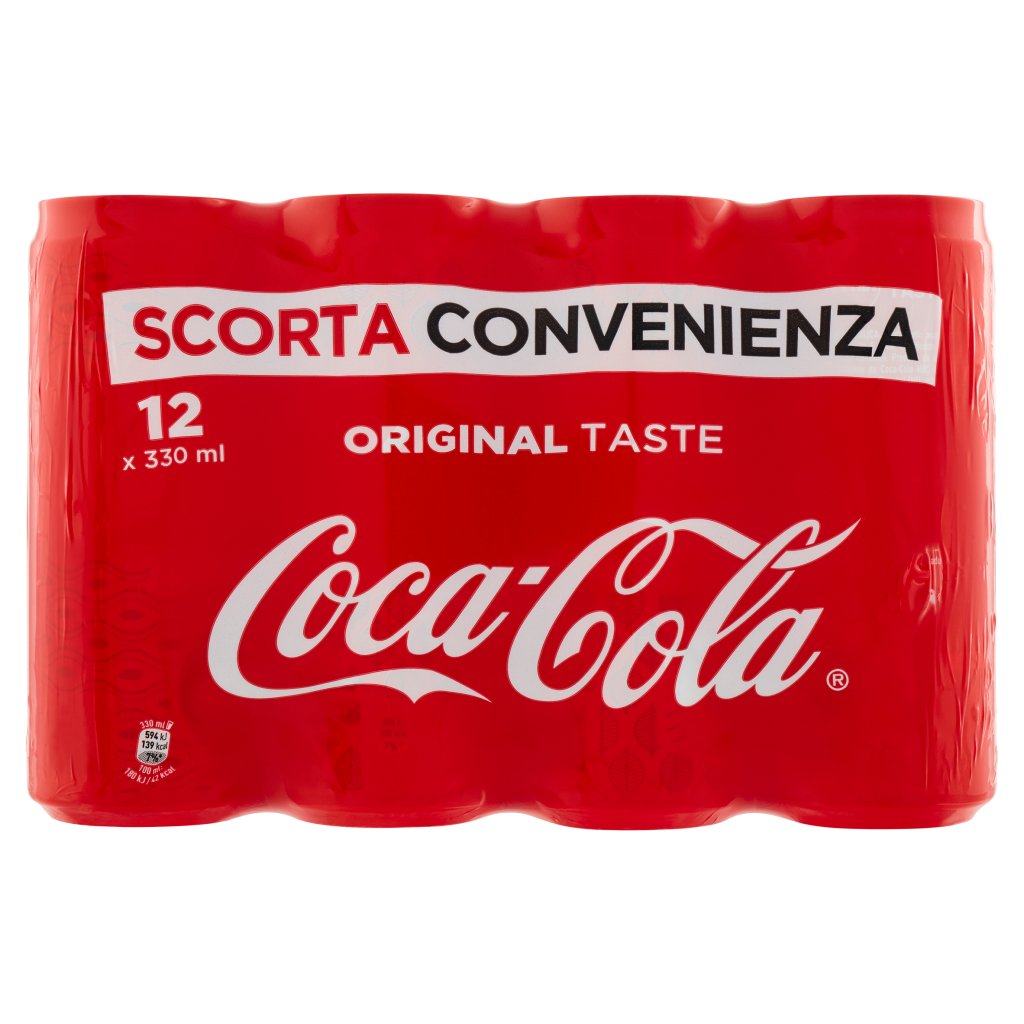 Coca Cola Taste 330ml x 12 (Lattina)