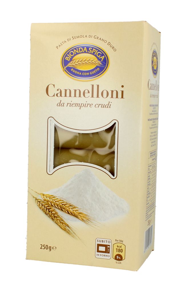 Pasta di Semola Cannelloni Bionda Spiga 250 g