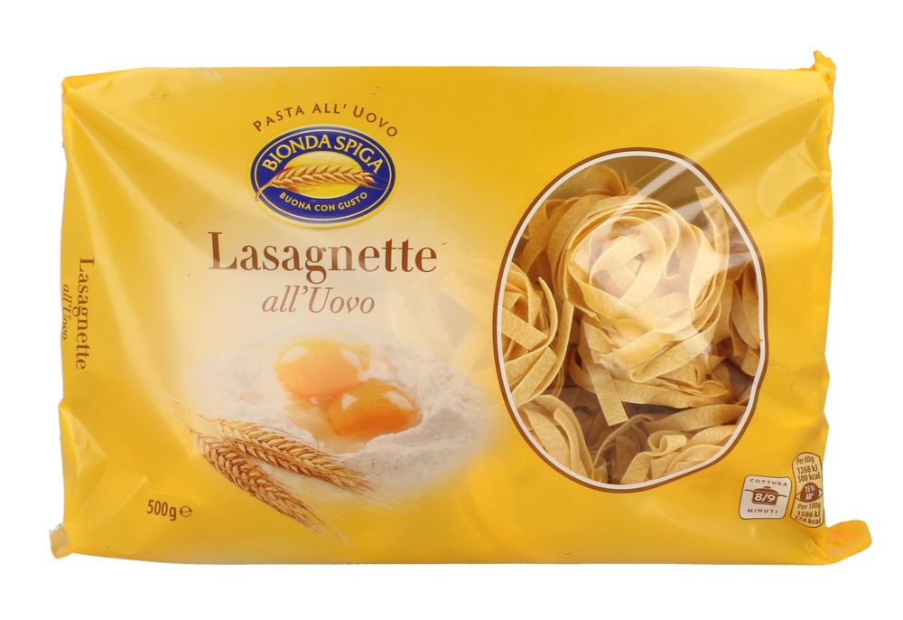 Bionda Spiga Pasta all'Uovo Lasagnette Bionda Spiga 500 g
