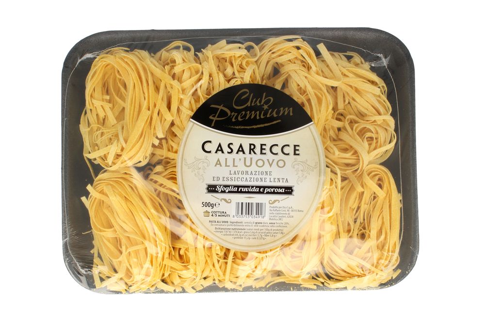 Pasta Secca Uovo Casarecce Club Premium 500 g