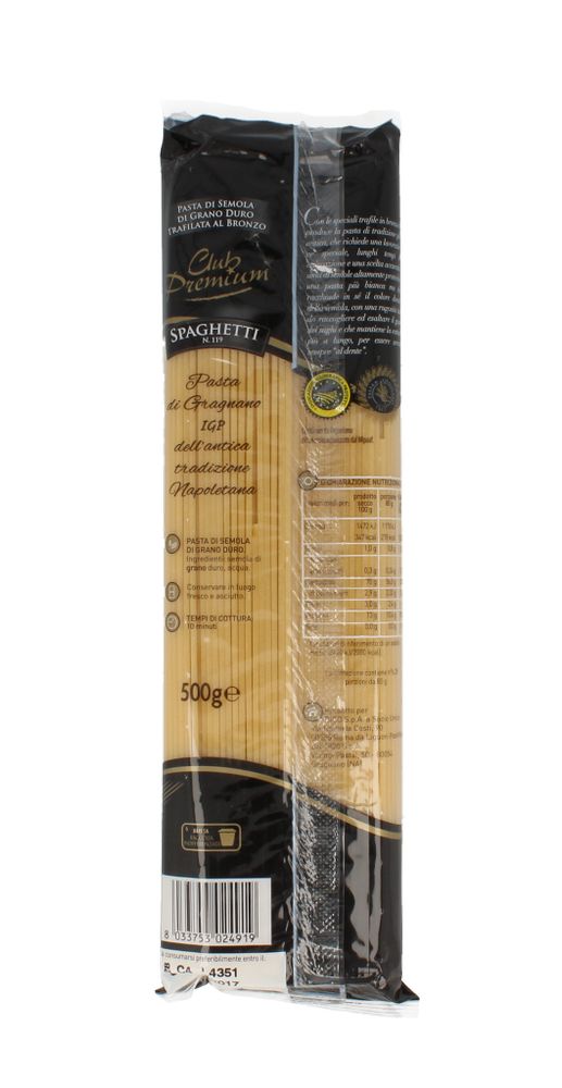Pasta di Semola Spaghetti Club Premium 500 g