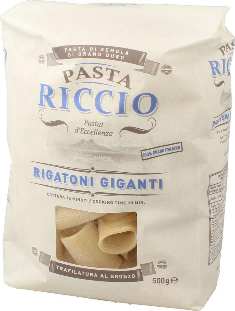 Pasta di Semola Rigatoni Giganti Riccio 500g